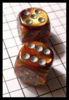 Dice : Dice - 6D - Chessex Lustrous Gold with Silver - Toad and Troll Dec 2010